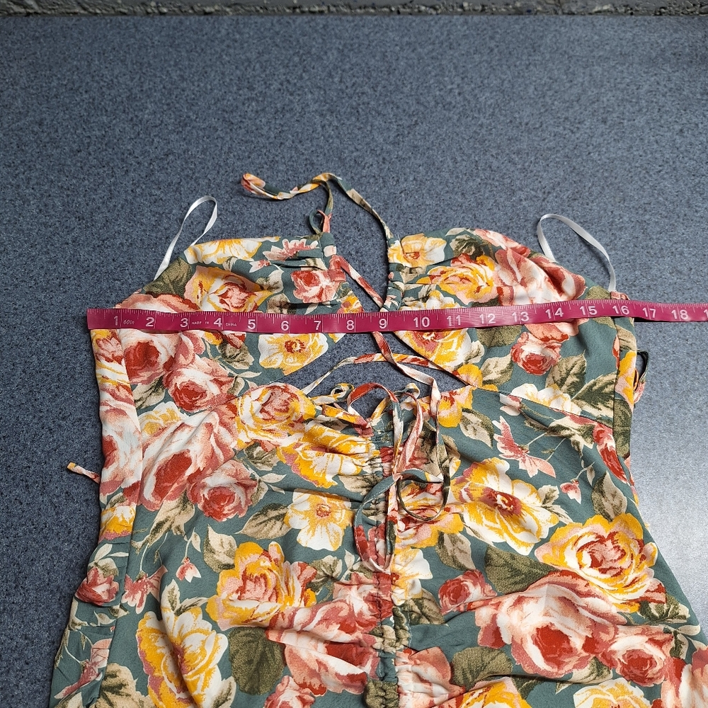 Hello Molly "Ruffled Cut-out" Floral Mini Dress, Size 6, NWOT - Picture 12 of 16